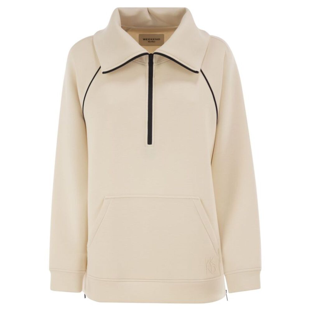 Weekend Maxmara Women Wkdballata - Technical Jersey Half-Zip Sweatshirt